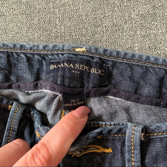 Banana Republic dark wash Bermuda shorts size 2 26 - Picture 4 of 6